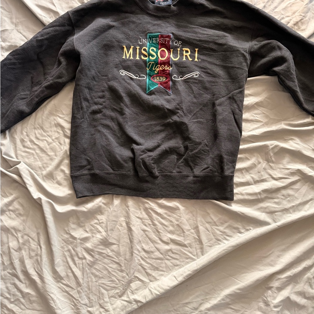Jansport University of Missouri Tigers Black Crewneck Sweater